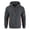 04-Dark Gray, variant on Men's Hoodies Casual Pullover Hooded Sweatshirt Long Sleeve Quarter Zip Hoody Tops With Kangaroo Pocket Dark Gray 5XL
