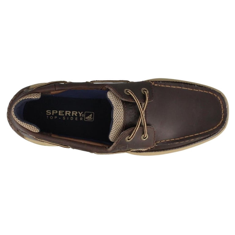 SPERRY Top Sider Men\'s  Lanyard 2 Eye Leather Boat Shoes BROWN Size 10 Sperry Topsider Mens Shoes Lanyard 2-Eye Boat Shoe 8.5 W  main image 3