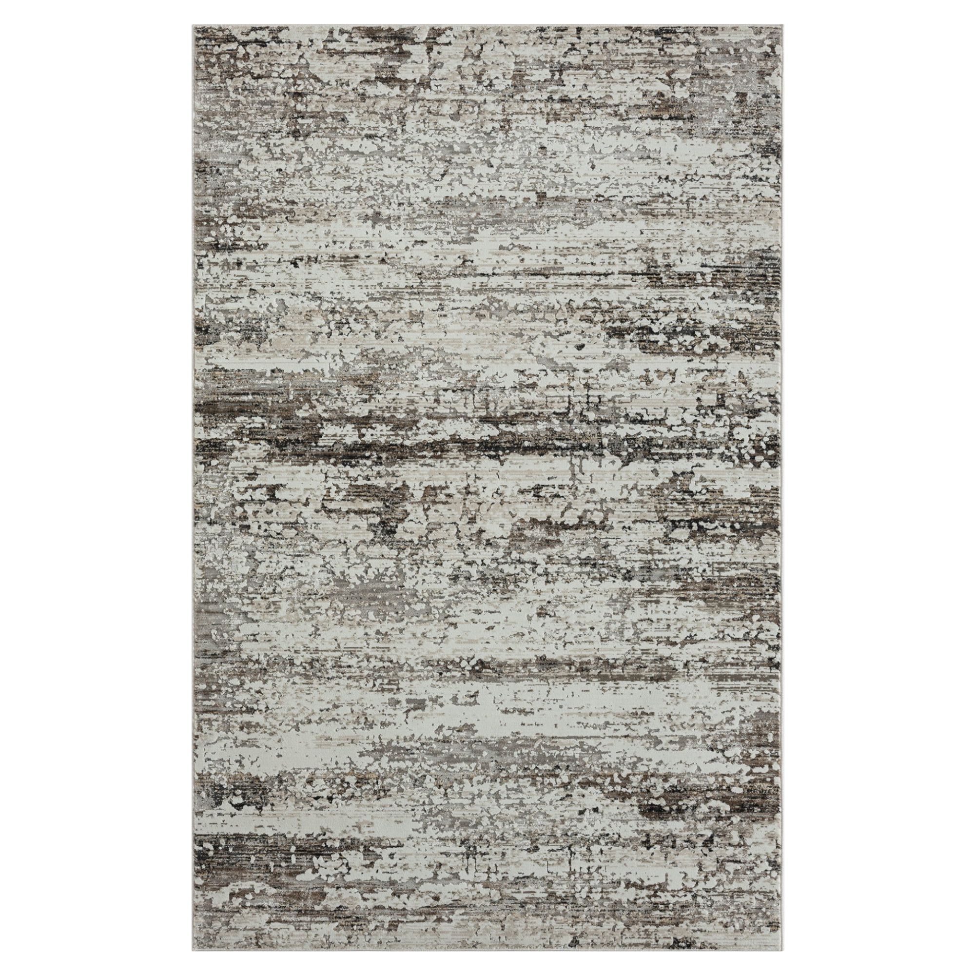 LR Home Brielle Sara Abstract Indoor Polyester Blend Area Rug, Dark Gray, 2' x 3'