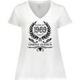thumbnail image 3 of Inktastic Born in 1969 Limited Edition Women's Plus Size V-Neck T-Shirt, 3 of 5