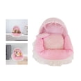 thumbnail image 6 of oshhnii Cat Bed Semi Enclosed Pet Cat Nest Kitty Warm Cozy Non Slip Bottom Puppy Potable Pink L, 6 of 9