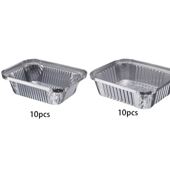 ACDANC 20Pcs Aluminum Foil Pans Food-Grade Aluminum Foil Material Foil Pans with Lids Raised Edge to Protect the Pot Wall Disposable Containers with Lids