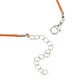 thumbnail image 3 of 20 piezas de colgantes Hugo Collar de cuerda de cera naranja, 3 of 7