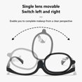 thumbnail image 3 of HKEJIAOI Gifts for Boyfriend Magnifier Makeup Presbyopic Glasses Personality Single Rotating Women Makeup Glasses HD Fashion Presbyopic Glasses Wholesale, 3 of 5