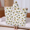 thumbnail image 5 of Cartoon Construction Vehicles Roads Hooded Bath Towel，60"x35" for Ages 3 To 12 Kids, Quick Dry Lightweight Soft Microfiber Hood Beach Towel Cover Up for Kids, 5 of 7