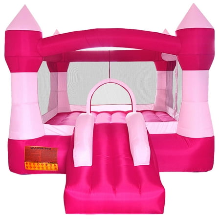 Cloud 9 Princess Bounce House - Inflatable Pink Castle without Blower