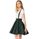 thumbnail image 1 of Falda De Tirantes Plisado A Cuadros Con Cintura Elástica Para Mujer Azul verde XL, 1 of 6