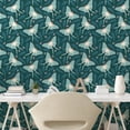 thumbnail image 2 of Ambesonne Jungle Boho Peel & Stick Wallpaper for Home, Dreamy Butterfly Modern, 13"x100", Almond Green Petrol Blue, 2 of 5