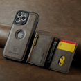 thumbnail image 2 of Funda de teléfono de cuero para iPhone 15, 14, 13, 12, 11 Pro Max, billetera de lujo, montaje en coche, carga inalámbrica supermagnética, 2 of 5