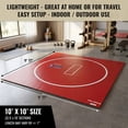 thumbnail image 3 of Dollamur 10'x10' Wrestling Mat, Red, Gymnastics, with Circles, 3 of 8
