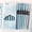 blue, variant on 6pcs/set Blue Sea Salt Liquid Ink Pen 0.5mm Quick-Dry Stationery Gel Pen Ballpoint Pen