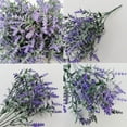 thumbnail image 4 of Toystoory 4 piezas de flores artificiales falsas naturales flocado lavanda boda jardín decoración ligero ramo de novia para Type2 NO2, 4 of 6