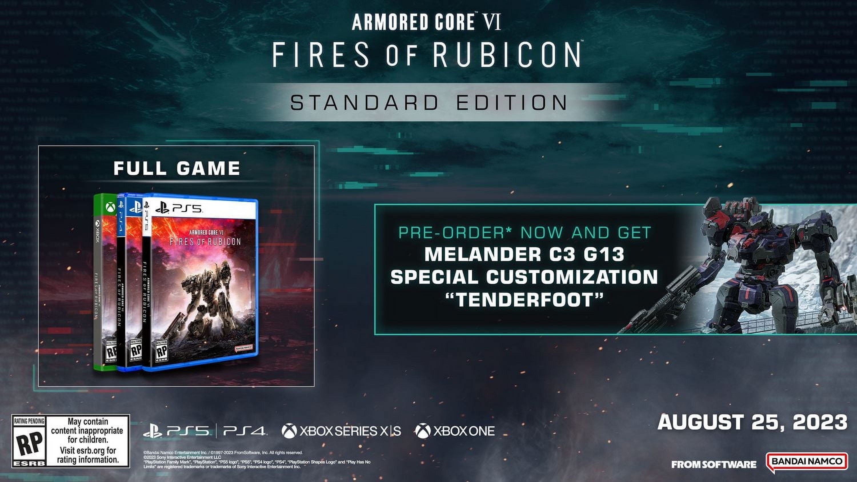 Jeu vidéo Armored Core VI Fires of Rubicon pour (PS4)