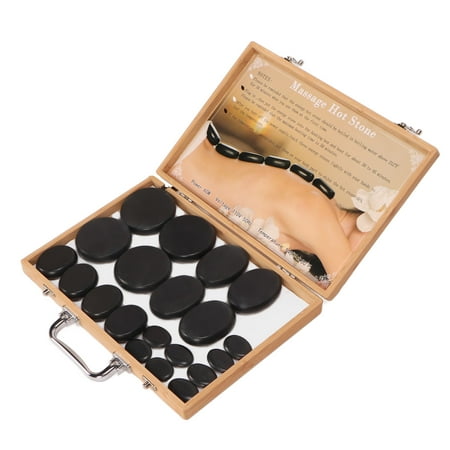Electric Hot Stones, Long Lasting 20 PCS Massage Stones Glazed For ...