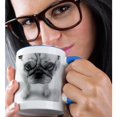 thumbnail image 2 of 3dRose, Pug, 15oz Two-Tone Blue Mug, 2 of 7
