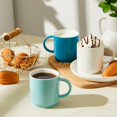 thumbnail image 4 of Sweese - Tazas de caf&eacute; apilables &ndash; Tazas de porcelana de 10 onzas para bebidas de caf&eacute; especiales, capuchino, caf&eacute; mocha, latte y t&eacute;, juego de 6,, 4 of 6
