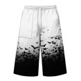 thumbnail image 5 of JoveMarine Men's Bermuda Cargo Shorts Halloween - Loose Work Shorts with Print & Pockets, Knee-Length Casual for Summer Fun,Blue XL, 5 of 6