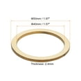thumbnail image 2 of Unique Bargains 50Pack 50mm(2inch) Natural Wood Rings Unfinished Wood Pieces Circle Ornaments, 2 of 4