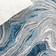 thumbnail image 6 of SAFAVIEH Meadow Joey Wavy Marble Runner Rug, Blue/Grey, 2' x 8', 6 of 8