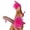 Hot Pink, variant on Womens Feather Slippers Pointed-toe Stilettos Slides Fashion High Heels Sandals Mules Party Shoes Black 6.5