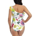 thumbnail image 5 of Honeii Undersea Seahorse for women's one-piece swimsuit featuring a chic one-shoulder design experience elegance and style in the water-Large, 5 of 6