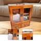 thumbnail image 1 of Mueble de almacenamiento retro, organizador de escritorio con cajones, colección rústica de madera, vitrina para muebles de colección, tocador para el, 1 of 8