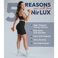 thumbnail image 4 of Nirlux Womens Biker Shorts With Pockets-Yoga Shorts For Women Regular & Plus Size For Gym & Yoga Size 10, 6" Inseam, Black, 4 of 6