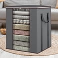 thumbnail image 1 of Fabric Storage Boxes, Foldable Blanket Storage Bags, Storage Containers for Organizing Bedroom, Closet, Clothing, Comforter, Organization and Storage with Lids and Handle, 1 of 8