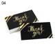 thumbnail image 1 of Tarjetas de Felicitación de agradecimiento para tienda pequeña, tarjeta de agradecimiento para negocios, color dorado y negro, 50 piezas, 1 of 4