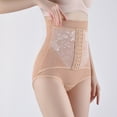 thumbnail image 6 of Xfvqtps Waist Trainer for Women Shapewear Pants Lace Breathable Corset Tummy Control Slimming Body Shaper Girdle Waist Cincher Postpartum Belly Band Beige, 6 of 6