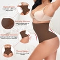 thumbnail image 3 of Lilvigor Women's High-Waist Seamless Body Shaper Briefs Firm Control Tummy Thong Shapewear Panties Girdle Shaping Underwear for Wedding Mother's Day, 3 of 7