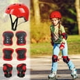 thumbnail image 3 of Kids Helmet Knee Pad Set, Kids Helmet Set Adjustable Knee and Elbow Pads Kids Wrist Guards for Bike Cycling Roller Skateboard Scooter 5-12 Kids Protective Gear Set 7, 3 of 4