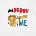 thumbnail image 4 of Inktastic Papou Loves Me Grandson Lion Boys Baby T-Shirt, 4 of 5