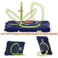 thumbnail image 3 of XYX Tablet Case for Samsung Galaxy Tab Active5 8.0 inch SM-X300/SM-X306B, 360 Degree Rotating Hand Grip Shockproof Cover with Shoulder Strap, NavyBlue Lime, 3 of 7