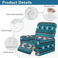 thumbnail image 5 of LedBack Aztec Southwest Recliner Chair Cover 4-Pieces Cow Print Lazyboy Cover for Recliner Chair with Storage Pockets Non Slip Slipcovers for Sofa Couch, Home Decoration, Blue, 5 of 8