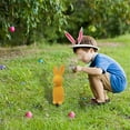 thumbnail image 1 of fsxdhpcsgfc Rabbit Shaped Inserts Green Rabbit Shaped Potted Easter Bunny Suitable For Easter Porch Decoration Outdoor/Indoor Woven Ground Cover Wall Numbers Plaque 7 Rain Gauge Replacement Tube Board, 1 of 4