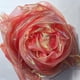 thumbnail image 4 of Tela Qidekjjt de organza iridiscente de color naranja y rojo, 302 cm x 150 cm, 4 of 8