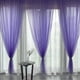 Rideaux de Tulle d'Ombrage pour le Salon Rideaux de Criblage de Fenêtre Drapent la Couleur du Panneau: Taille Violet Moyen: 1 * 2,7 M – image 5 sur 6