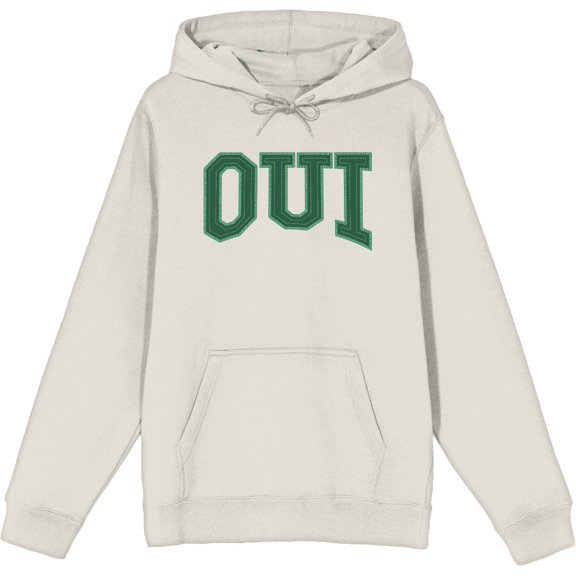 French Oui Adult Sand Long Sleeve Hoodie-Medium
