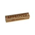 thumbnail image 1 of Approved Office Filing Rectangle Rubber Stamp Stamping Scrapbooking Crafting - Large 3.75in, 1 of 7