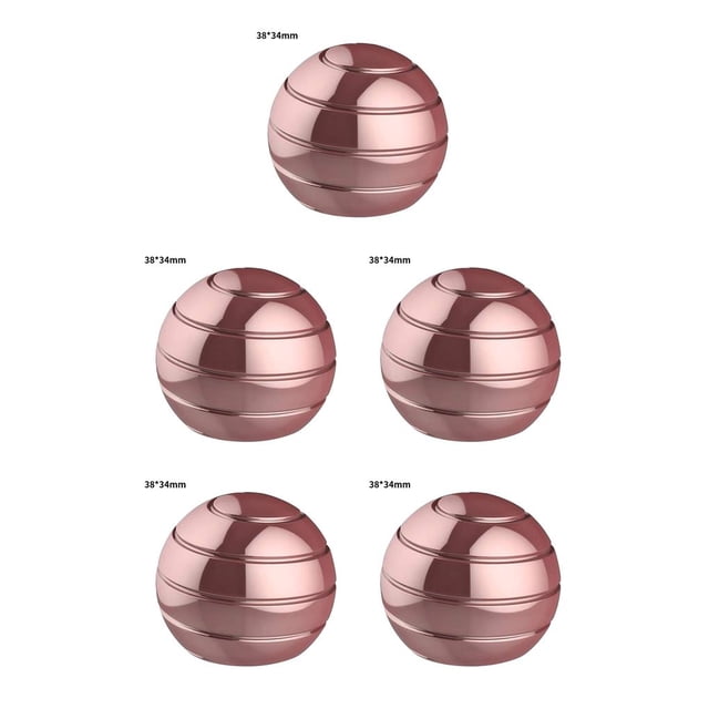 Vogacara Spinning Toy Home Desktop Aluminio Giroscopio Ball Party Desmontable Rotating Toy, Rose Gold, 38x34mm Type2 NO2
