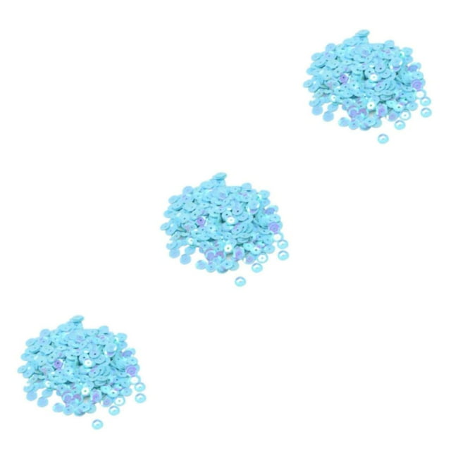 maskred Vibrant 400 Pcs Sequins Ronds en Vrac Couture Embellissement 7mm Bleu 3ensemble