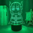 thumbnail image 2 of SCSYV 3D Night Light Touch Switch Table Desk Illusion Lamps Led Night Light Dragon Maid 3D Lamp Anime for Room Decor Nightlight Kid Child Birthday Gif, 2 of 5