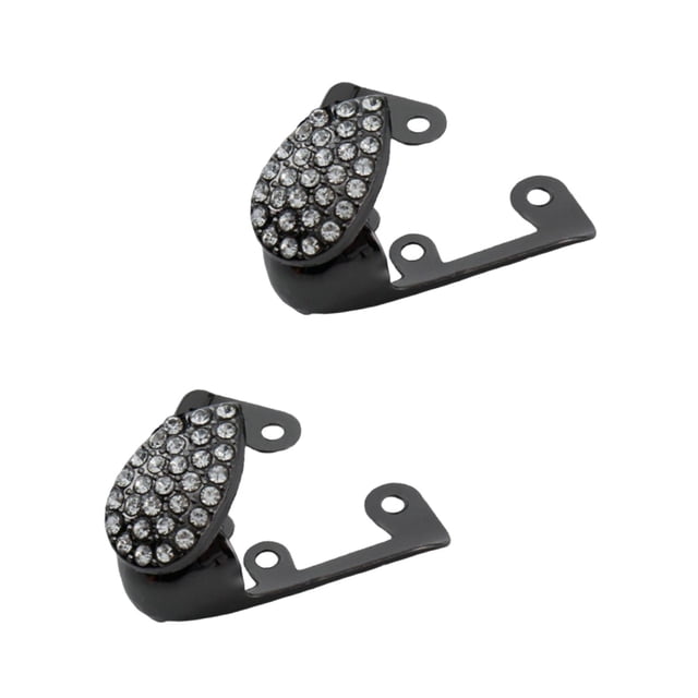 2 piezas de accesorios protectores de zapatos puntiagudos puntas de zapatos duraderas tacones altos puntera Negro