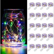 20 Pack Fairy Lights Battery Operated, 3.3ft 10 LED Mini Waterproof Fairy String Lights Silver