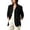 *Black, variant on ClodeEU Women's Faux Suede Notched Lapel Long Sleeve Blazer Jacket,Casual Loose Work Coat ,Women's Plus L