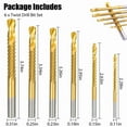 thumbnail image 4 of STARLIGHT- 6Pc Twist Drill Bit Set Power Tool Accessories Screw Holes For Wood Metal Usa, 4 of 6