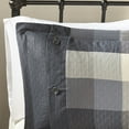 thumbnail image 4 of Home Essence Warren Grey Herringbone Plaid 7 Piece Comforter Set, Cal King, 4 of 6