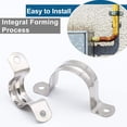 thumbnail image 3 of Paquete de 100 Correas de Tubo Rígidas de Acero Inoxidable M20, Soporte de Sujeción de Tubo Resistente, con 2 Agujeros, Cable, Soporte, Abrazadera, Gancho, 3 of 7