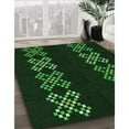 thumbnail image 3 of Ahgly Company Machine Washable Indoor Rectangle Transitional Night Black Area Rugs, 4' x 6', 3 of 7